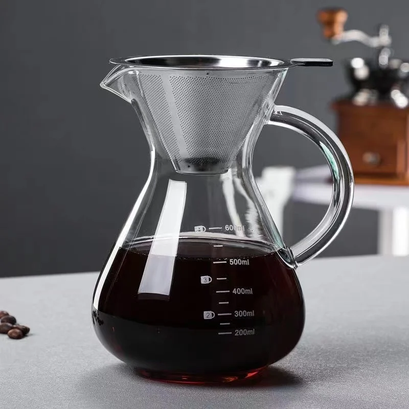 Coffee Equipment Usa - Glass Coffee Pot with Handle Hand