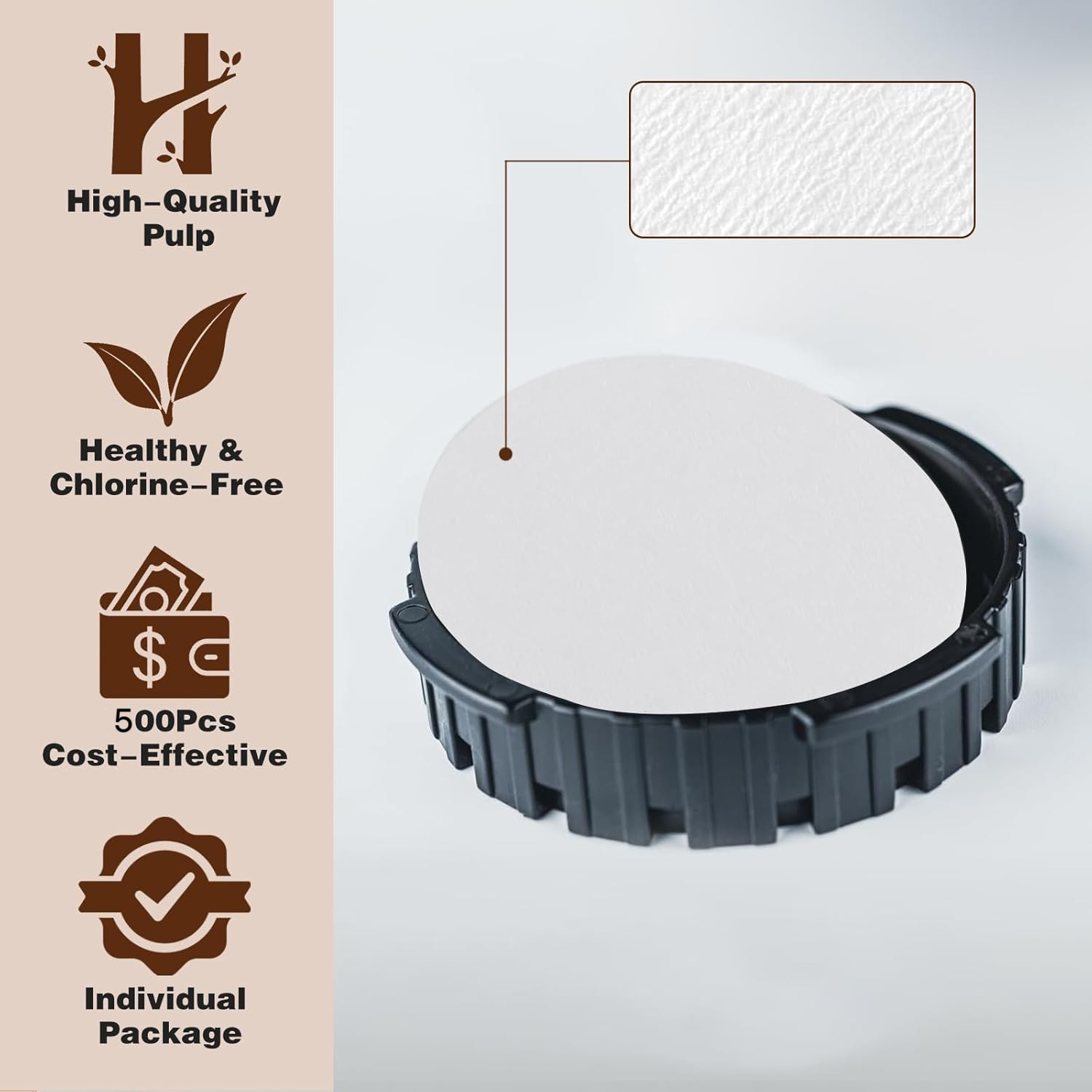 Round Coffee Filters, Compatib - مراجعة Coffee Equipment Espresso وسعره