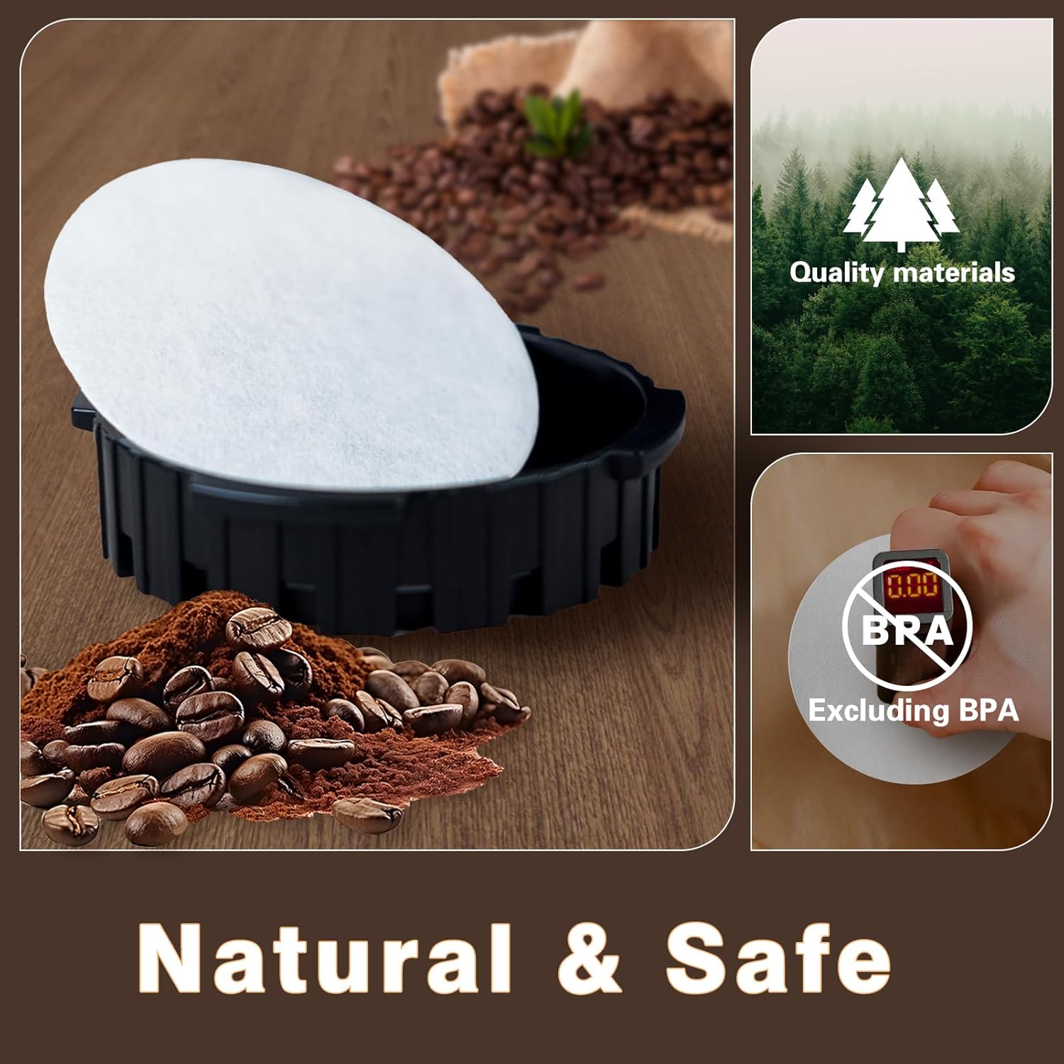 Round Coffee Filters, Compatib - مراجعة Coffee Equipment Espresso وسعره