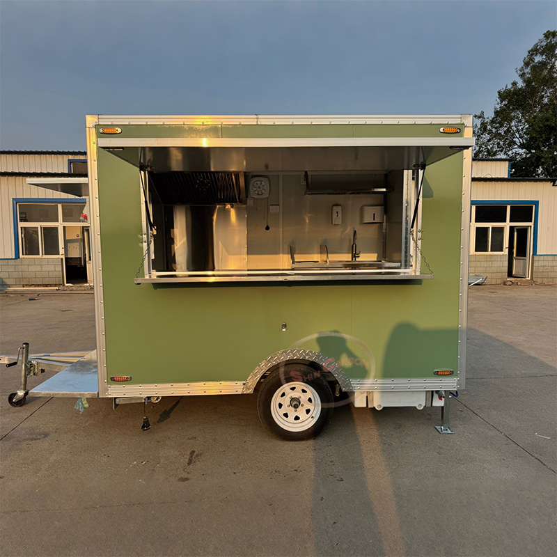Concession Food Truck Trailer  - مراجعة Equipment Of Coffee Shop وسعره