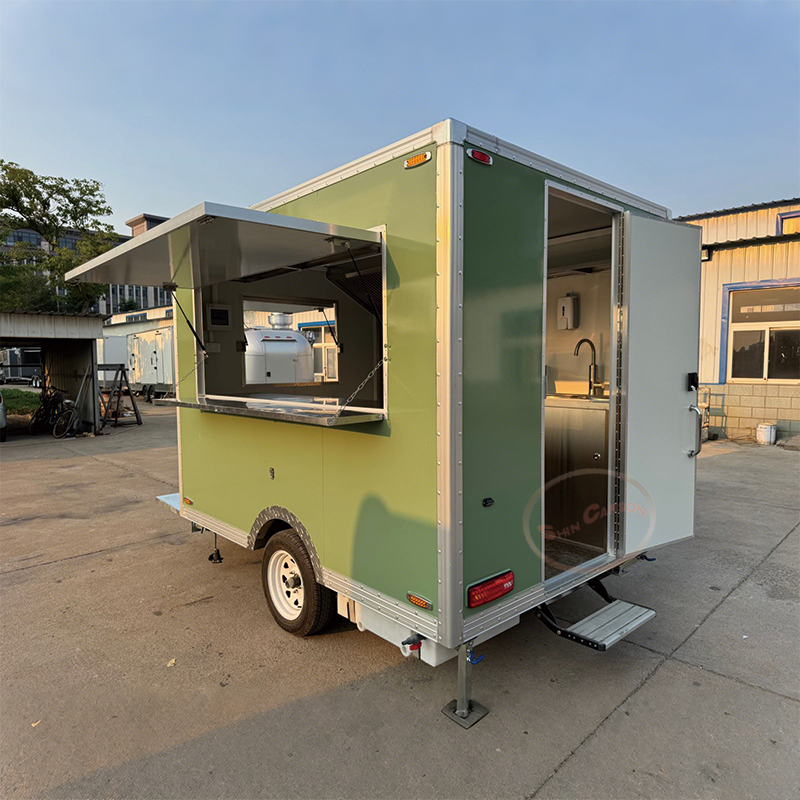 Concession Food Truck Trailer  - مراجعة Equipment Of Coffee Shop وسعره