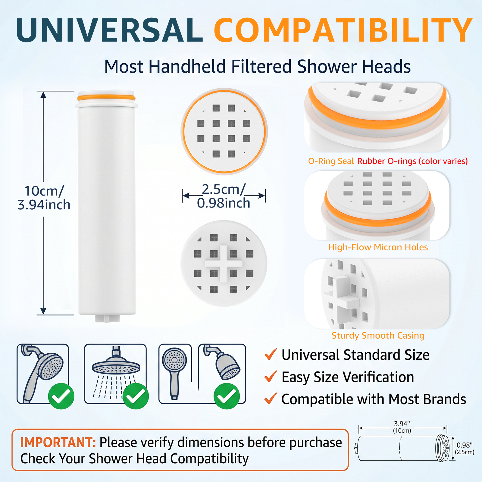 2/4Pc Showerhead Replacement F - مراجعة Water Filter Cartridge وسعره