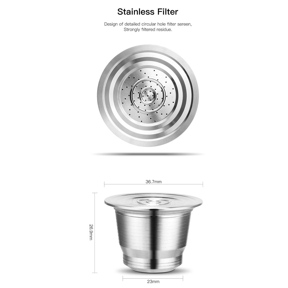 Nespresso Reusable Coffee Caps - مراجعة Coffee Equipment Espresso وسعره