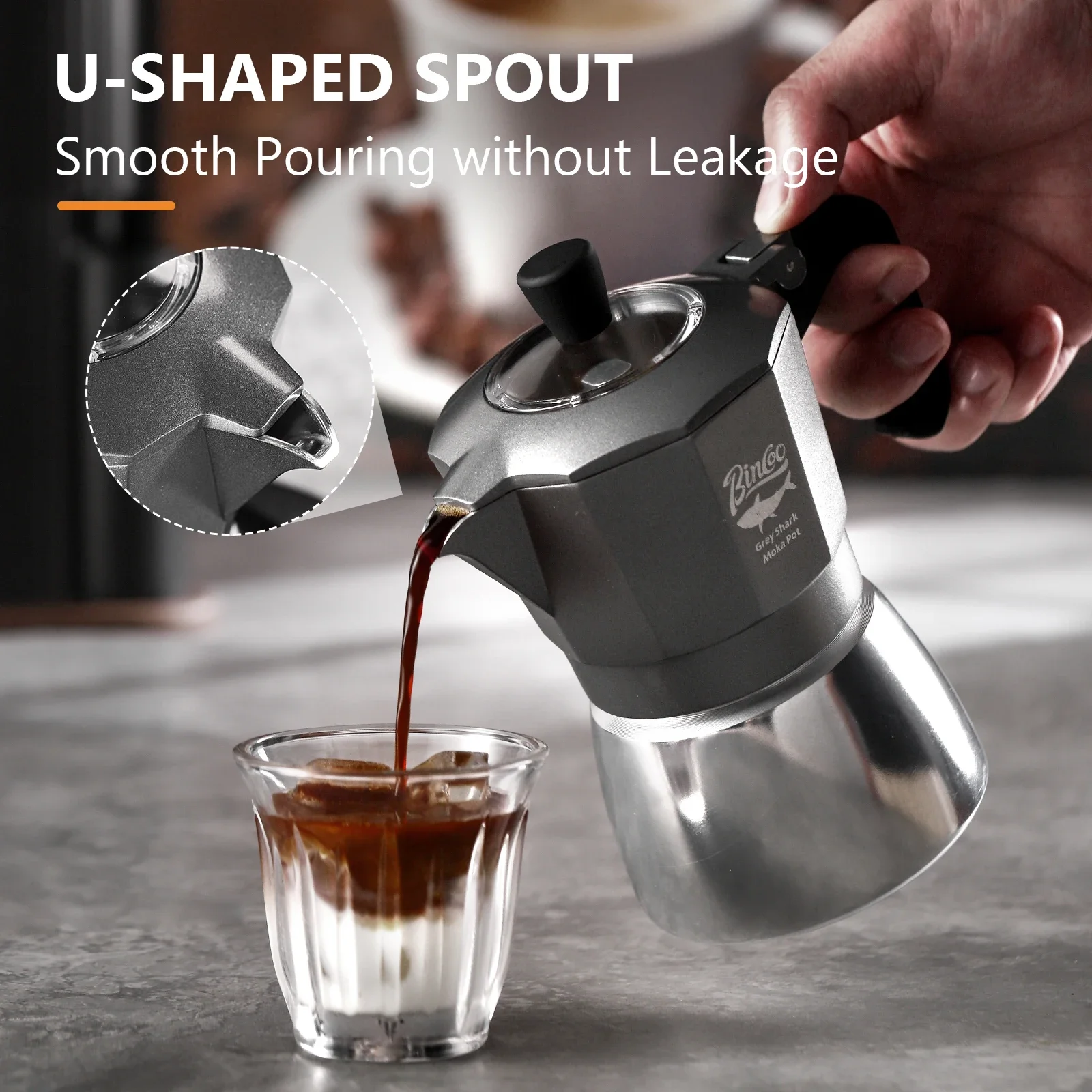 Bincoo 2 Cups Double Valve Mok - مراجعة Coffee Equipment Espresso وسعره