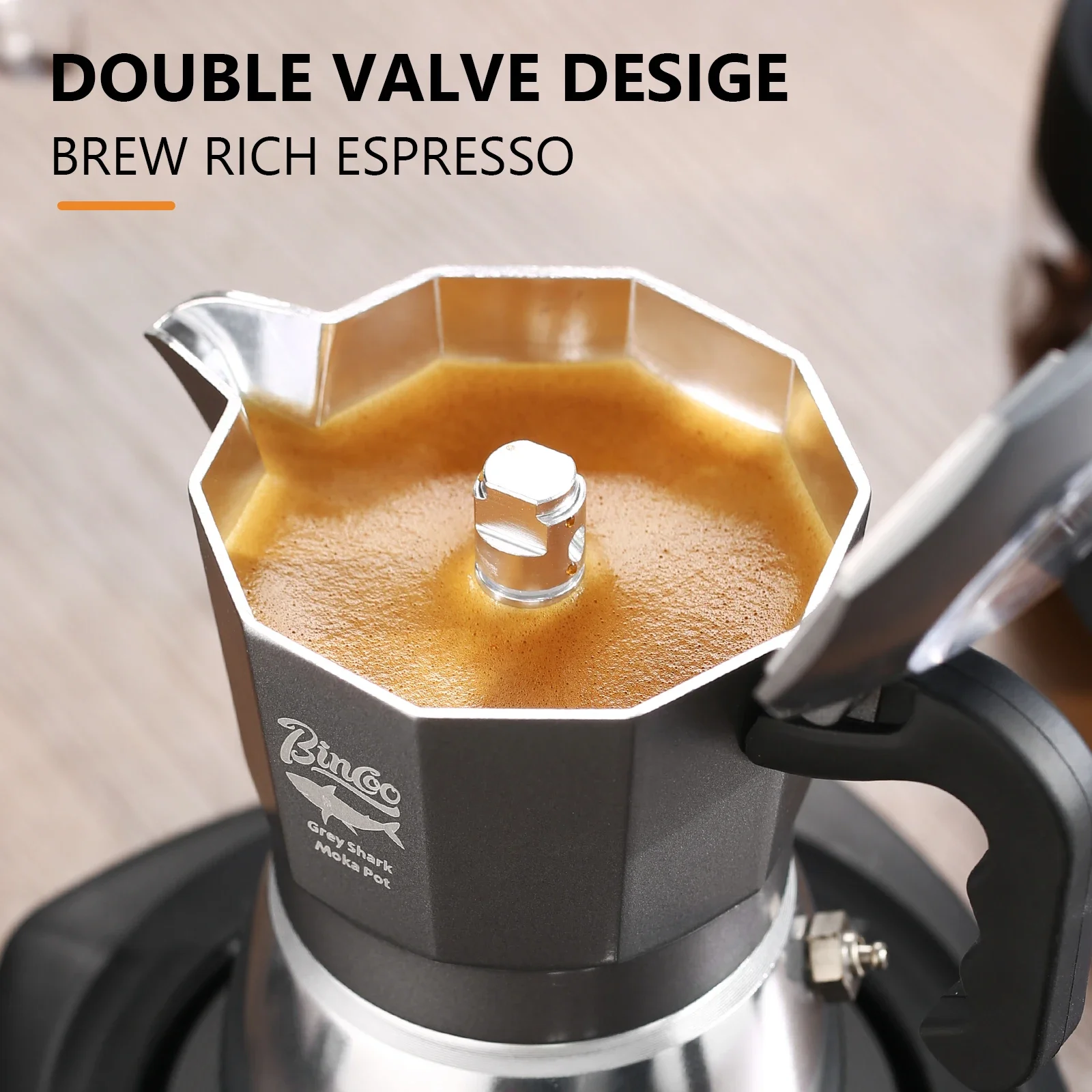 Bincoo 2 Cups Double Valve Mok - مراجعة Coffee Equipment Espresso وسعره