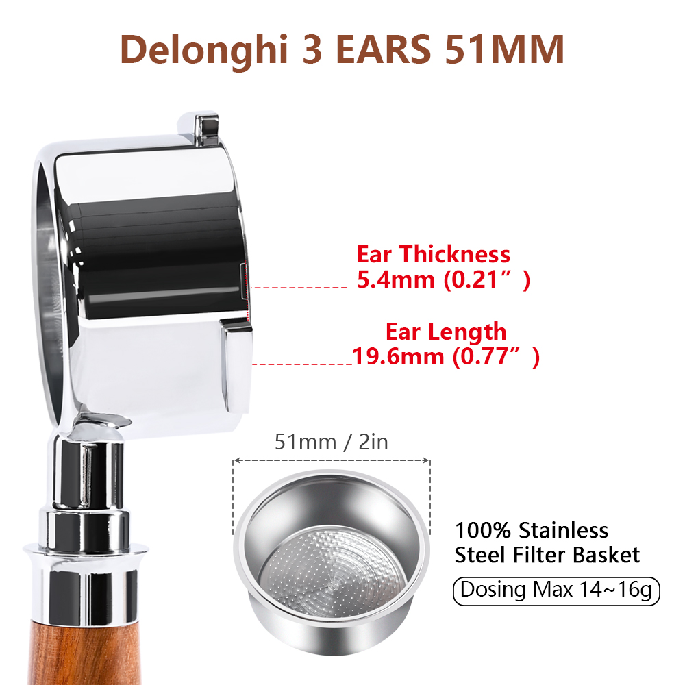 51mm Coffee Bottomless Portafi - مراجعة Coffee Equipment Espresso وسعره