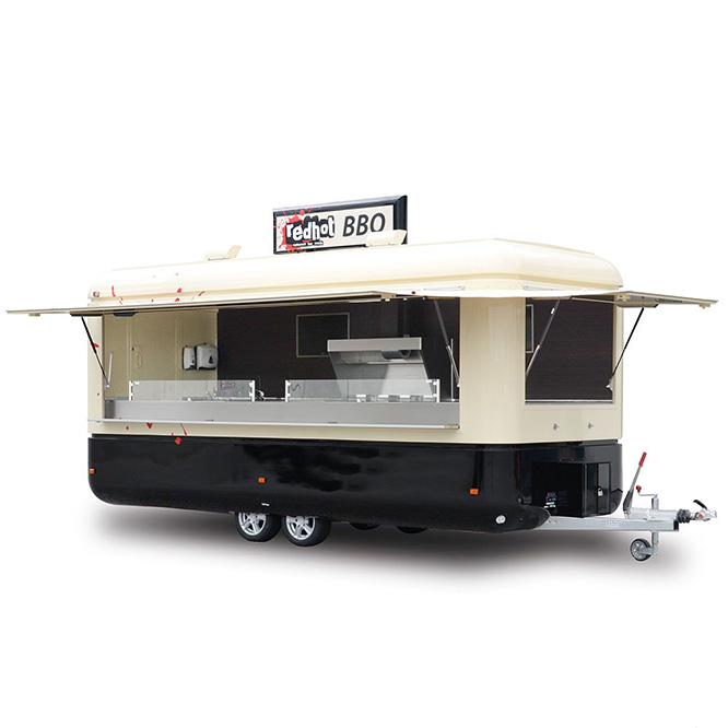 BBQ Concession Trailer Fully E - مراجعة Equipment Of Coffee Shop وسعره