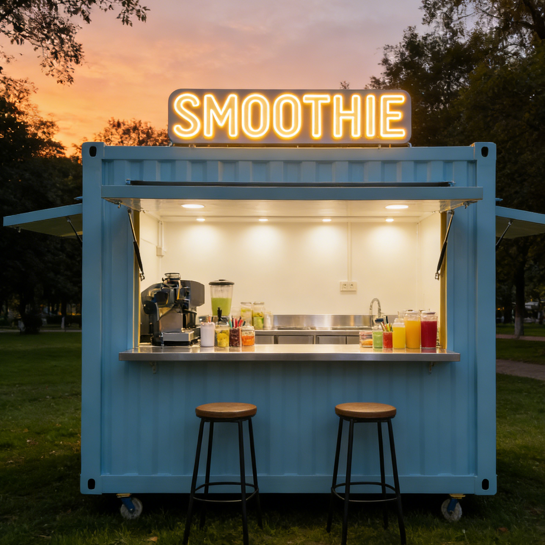 Modern Container Bar Container - مراجعة Equipment Of Coffee Shop وسعره