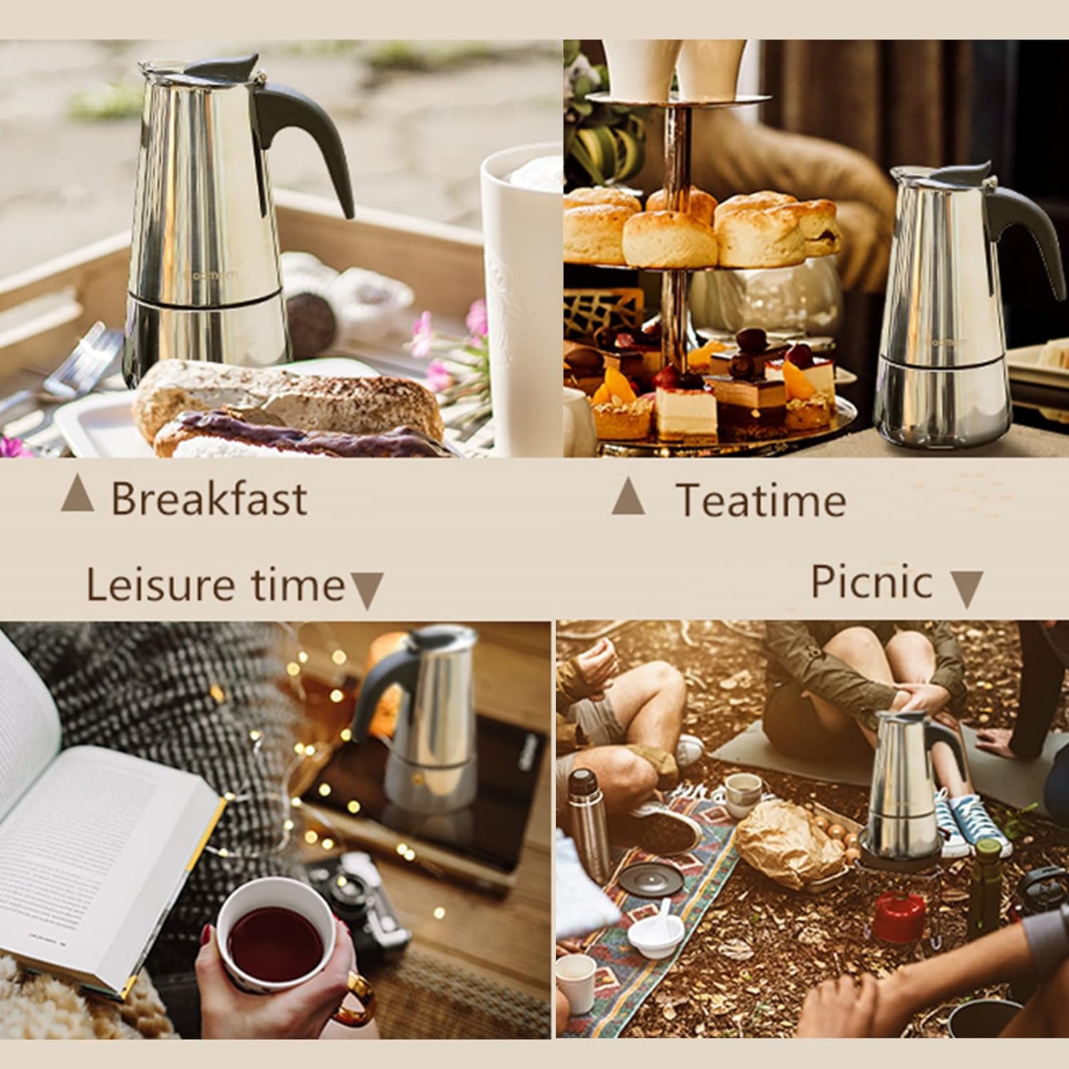 4/6/9 Cups Moka Pot Caffe Mach - مراجعة Coffee Equipment Espresso وسعره