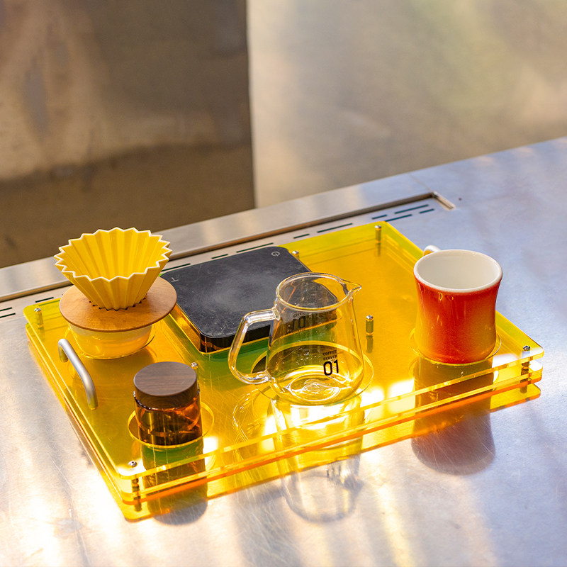 Acrylic coffee tray, used to s - مراجعة Coffee Equipment For Cafe وسعره