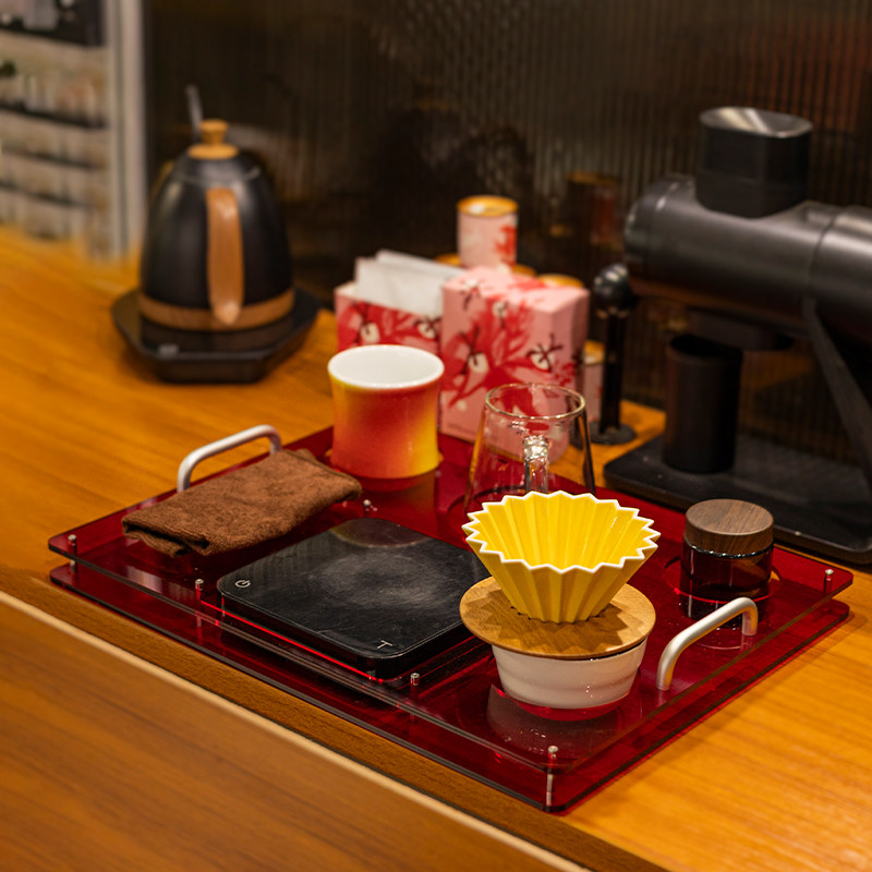 Acrylic coffee tray, used to s - مراجعة Coffee Equipment For Cafe وسعره
