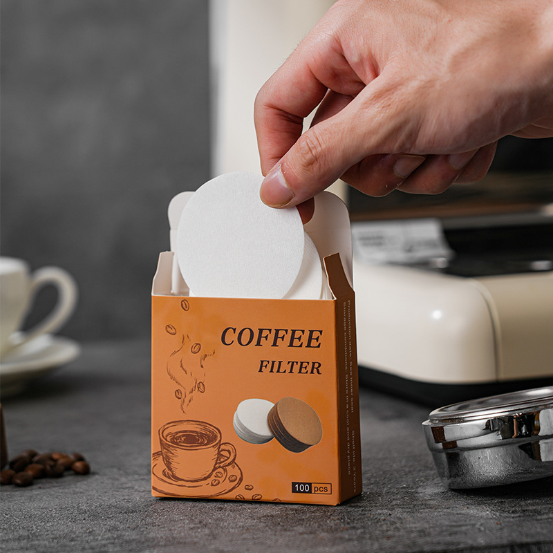 100Pcs Round Coffee Filter Pap - مراجعة Coffee Equipment Espresso وسعره