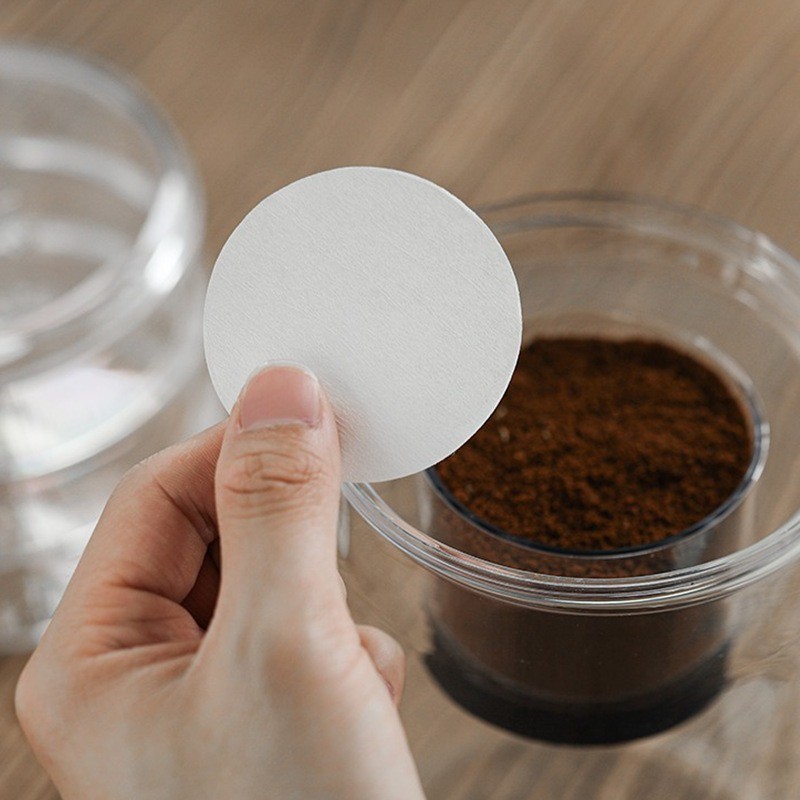 100Pcs Round Coffee Filter Pap - مراجعة Coffee Equipment Espresso وسعره