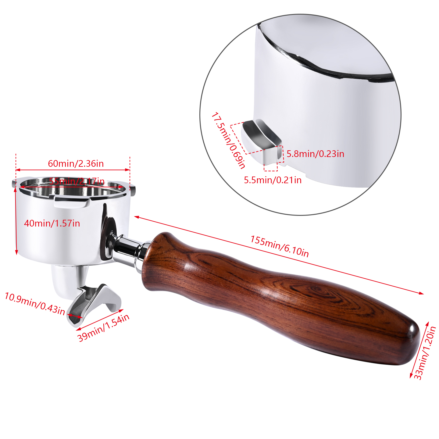 51mm Double Spout Coffee Porta - مراجعة Coffee Equipment Espresso وسعره