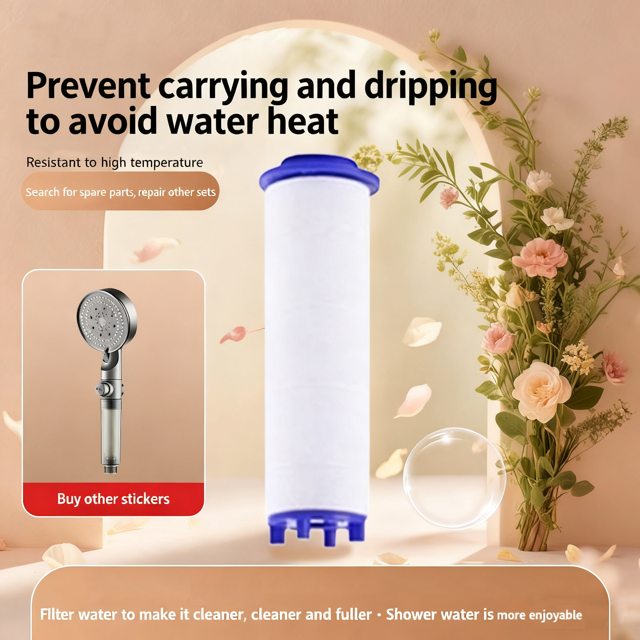 5/10PCS Shower Filter Increase - مراجعة Water Filter Cartridge وسعره